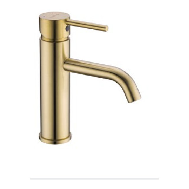 Vòi trộn lavabo RETRO 90 vàng mờ — thiết bị chính hãng Häfele